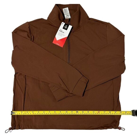 NWT Member's Mark Women's Zipper Front Kangaroo Pocket Long Sleeve Travel Pullov - Picture 4 of 11